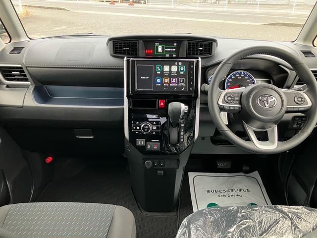 ルーミー カスタムG-T 登録済未使用車 ディスプレイオーディオ アラウンドビューモニター HDMI Bluetooth 両側パワースライドドア フルセグTV シートバックテーブル リアサンシェード シートヒーター クルコン(3枚目)