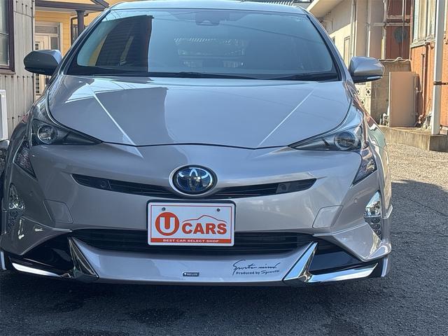 プリウス Ｓセーフティプラス　ナビ　テレビ　バックモニター　セーフティセンス　スマートキー　ＬＥＤヘッドライト　ＥＴＣ　Ｂｌｕｅｔｏｏｔｈ　電動格納ミラー（2枚目）