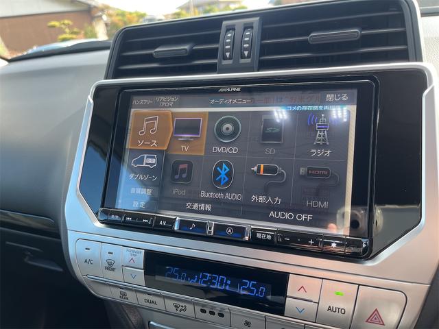 ランドクルーザープラド ＴＸ　ワンオーナー　　改良後ディーゼル　禁煙車　サンルーフ　ＥＴＣ　ナビ　　フルセグ　バックカメラ　サイドステップ　　ヒッチメンバー　　エアコン　パワステ（10枚目）