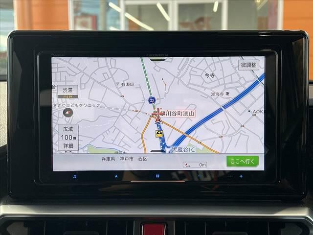 ライズ 　禁煙　モデリスタエアロ　９型ナビ　ツートン　Ｂモニタ　ＢＴ　ＳＡ　アダプティブクルーズ　ＥＴＣ　ＬＥＤヘッド　ステリモ　シートヒータ　Ａストップ　１７インチＡＷ　フルセグ　ＤＶＤ　革巻きステア（3枚目）