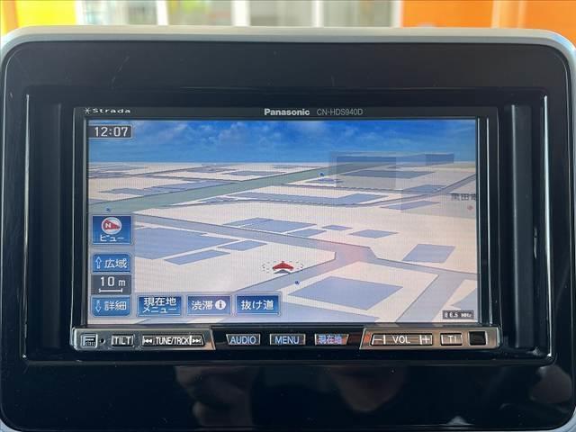スペーシアカスタム ハイブリッドＧＳ　ナビ　セーフティサポート　ＨＵＤ　電スラ　Ａライト　ＬＥＤ　Ａストップ　シートヒータ　シートリフタ　Ｐスタート　フォグ　スマートキー　ロールサンシェード　１２Ｖ／１２０Ｗソケット　ＳＲＳエアバッグ（3枚目）
