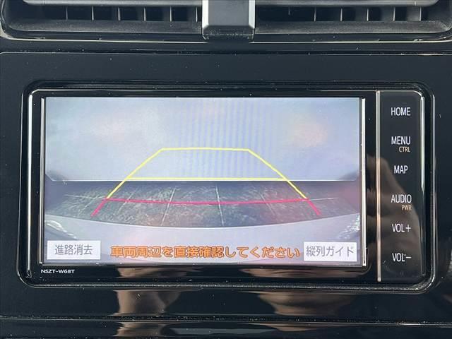 プリウス Ａ　後期　禁煙　セーフティ　ナビ　Ｂモニタ　フルセグ　ＢＴオーディオ　ＥＴＣ　レザーステア　レーンキープ　クルコン　ＬＥＤ　フォグ　ステリモ　Ａライト　ＨＵＤ　Ａハイビーム　ＢＳＭ　Ｐシート　スマートキ（7枚目）