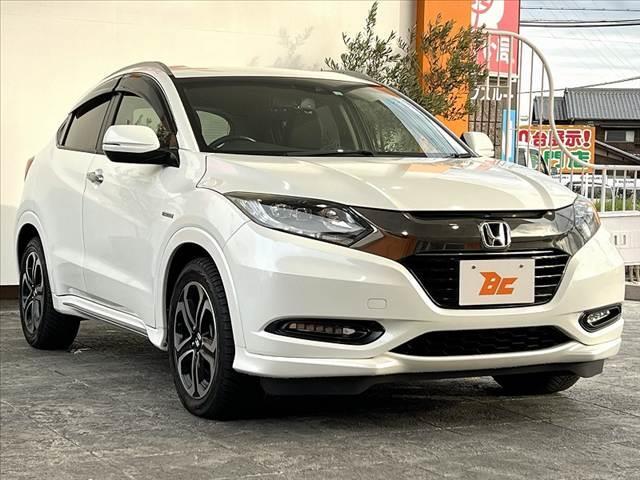 ヴェゼル ハイブリッドZ・ホンダセンシング 禁煙 8型ナビ BTオーディオ DVD Bモニ フルセグ ステリモ パドルシフト LED フォグ ETC Pガラス ルーフレール シートヒータ ブレーキホールド Aライト コンビシート レザーハンドル(8枚目)