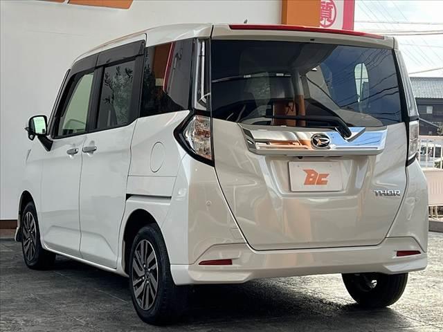 トール カスタムG 後期 禁煙 車検整備付 9インチナビ スマートアシスト シートヒーター Bモニター 両電スラ フルセグ ETC ステリモ BT レーダークルーズ 電子パーキング Aライト Aストップ 後席テーブル(13枚目)