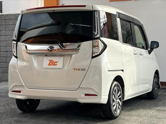 トール カスタムG 後期 禁煙 車検整備付 9インチナビ スマートアシスト シートヒーター Bモニター 両電スラ フルセグ ETC ステリモ BT レーダークルーズ 電子パーキング Aライト Aストップ 後席テーブル(15枚目)