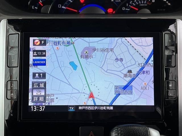 タント カスタムRS SAII 後期 禁煙 ターボ 純正ナビ フルセグ Bモニ 両電スラ LED DVD再生 スマートキー Pスタート Aライト Aストップ ETC BT ステリモ フォグランプ HDMI・USB端子 革巻きステア(3枚目)