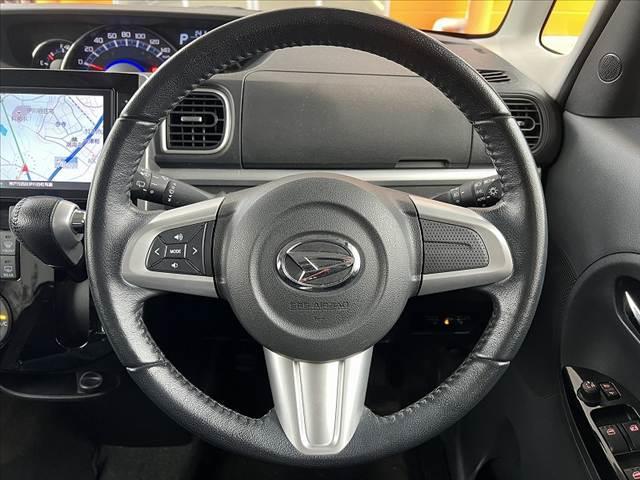 タント カスタムRS SAII 後期 禁煙 ターボ 純正ナビ フルセグ Bモニ 両電スラ LED DVD再生 スマートキー Pスタート Aライト Aストップ ETC BT ステリモ フォグランプ HDMI・USB端子 革巻きステア(26枚目)