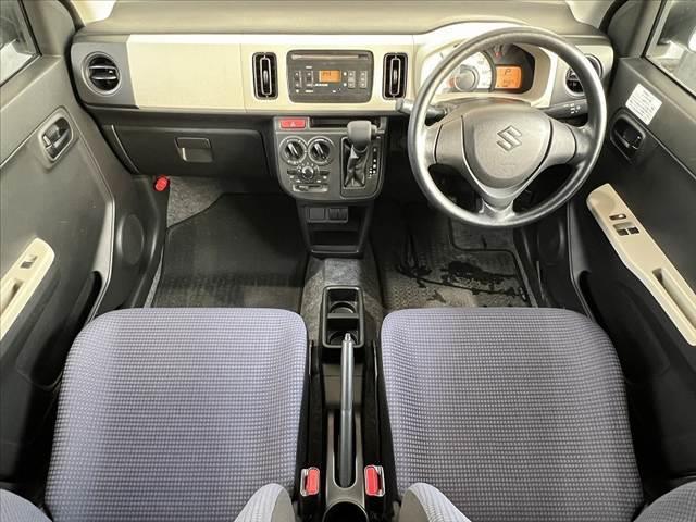 アルト F 禁煙 後期 キーレス 純正オーディオ ABS セキュリティ パワステ 前席PW 横滑り防止 SRSエアバッグ バイザー リアガラス熱線 ISOFIX 集中ドアロック レベライザー ACソケット(2枚目)