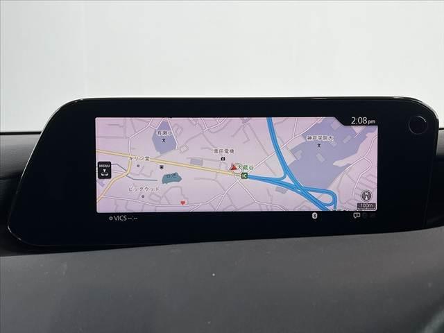 MAZDA3ファストバック 20S Lパッケージ 禁煙 360度ビュー 地デジ DVD 8.8型ナビ CD ETC スマートブレーキ クルコン LEDヘッド BSM Pシート シートヒータ ステアリングヒータ 黒革シート スマートキー Pスタート(3枚目)