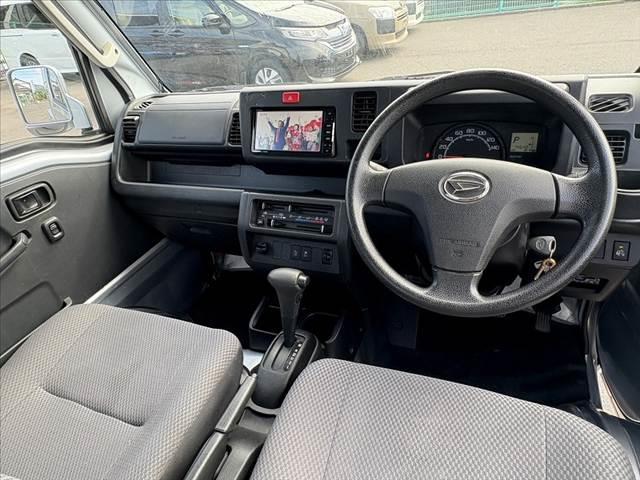 ハイゼットトラック ジャンボＳＡＩＩＩｔ　★ＡＴ★スマートアシスト３★車線逸脱警報★誤発信抑制制御機能★先行車発信お知らせ機能★フルセグナビ★Ｂカメラ★ＤＶＤ再生★Ｂｌｕｅｔｏｏｔｈ★キーレス★社外アルミ★ＥＴＣ★横滑り防止★バニティミラー（2枚目）