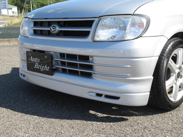 ミラ ＣＤ　５ＭＴ　カスタム車　ライブスポーツ新品フルエアロ　エスペリアダウンサス　マフラー　ＬＥＤ　ＭＯＭＯステ・シフト　タコ　フルセグＴＶナビ　Ｂｌｕｅｔｏｏｔｈ　前後ドラレコ　ＥＴＣ　整備・外装磨・車内清掃（3枚目）