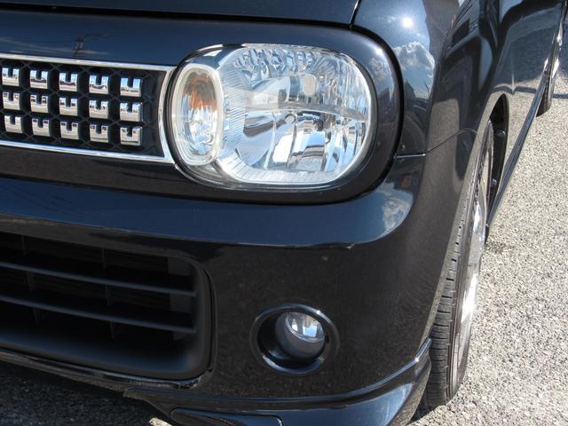 アルトラパン T Lパッケージ ターボ 自社フルカスタム スズキスポーツエアロ モンスタースポーツマフラー 新品エスペリア製ダウンサス work:LS15インチアルミ モニター 音響カスタム ナルディ タコ 整備・外装磨・室内清掃(27枚目)