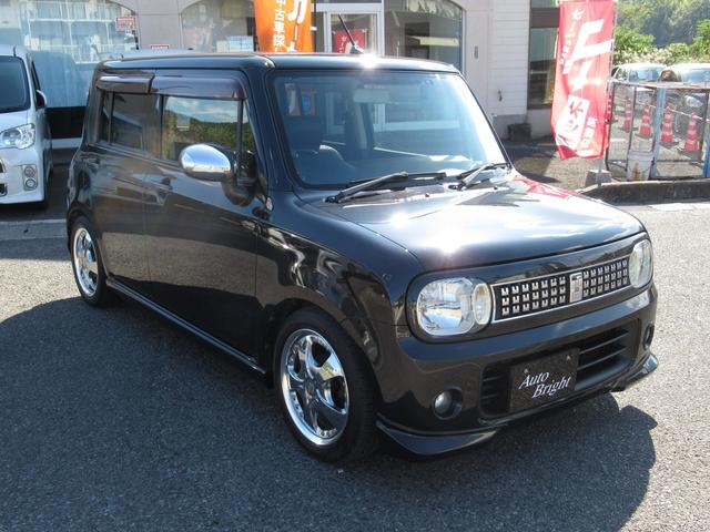 アルトラパン T Lパッケージ ターボ 自社フルカスタム スズキスポーツエアロ モンスタースポーツマフラー 新品エスペリア製ダウンサス work:LS15インチアルミ モニター 音響カスタム ナルディ タコ 整備・外装磨・室内清掃(44枚目)