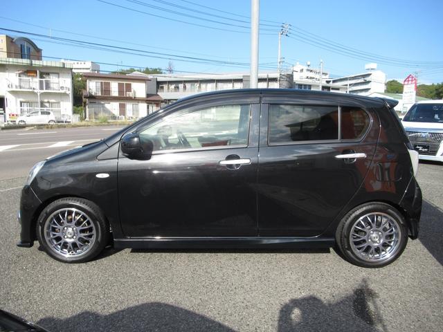 ミライース Ｘ　メモリアルエディション　カスタム車　エアロ　ウィング　新品エスペリア製ダウンサス　１５インチアルミ　レザー調シートカバー　ＭＯＭＯステ　ＴＶナビ　Ｂｌｕｅｔｏｏｔｈ機能　バックカメラ　ＥＴＣ　整備・外装磨・ルームクリーニング（26枚目）