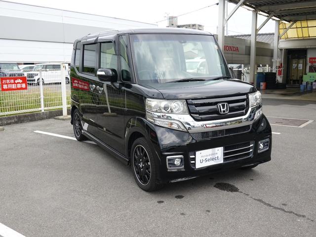 Ｎ－ＢＯＸカスタム ＧターボＳＳブラックスタイルパッケージ　ホンダギャザーズナビ（ＶＸＭ－１７４ＶＦＩ）　両側パワースライドドア　ＥＴＣ車載器　ＴＶ　ＢＴ接続　ＤＶＤ／ＣＤ　テールゲート交換歴あり（9枚目）