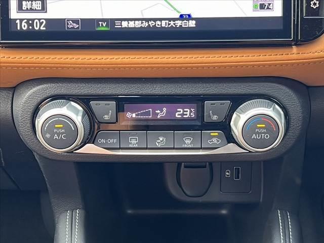 キックス Ｘ　ツートーンインテリアエディション　ツートン　アラウンドビューモニター　９型ナビ／フルセグ／ブルートゥース／ＤＶＤ再生　セーフティセンス　レーダークルーズ　シートヒーター　デジタルミラー　ステアリングヒーター　ルーフレール　ＬＥＤ　禁煙（28枚目）