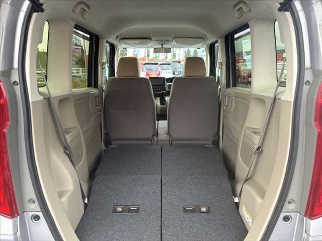 N-BOX G 社外ナビ バックカメラ フルセグ Bluetooth 純正マット スマートキー プッシュスタート オートエアコン LEDヘッドライト ETC ベンチシート 横滑り防止 Pガラス 電動格納ミラー(21枚目)