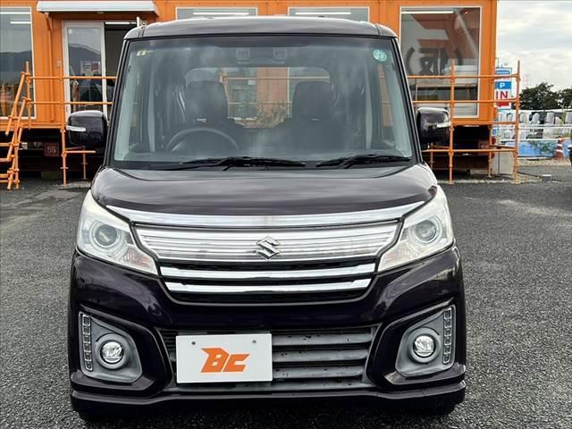 スペーシアカスタム ＸＳターボ　後期　ターボ　デュアルカメラブレーキサポート　両側電動スライドドア　純正８インチＳＤナビ／フルセグ／Ｂｌｕｅｔｏｏｔｈ／ＤＶＤ　クルコン　ＨＩＤヘッドライト　オートライト　シートヒーター　スマートキー（9枚目）