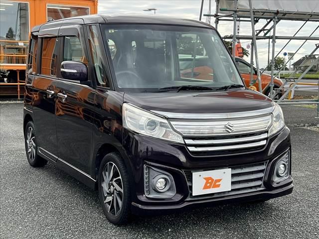 スペーシアカスタム ＸＳターボ　後期　ターボ　デュアルカメラブレーキサポート　両側電動スライドドア　純正８インチＳＤナビ／フルセグ／Ｂｌｕｅｔｏｏｔｈ／ＤＶＤ　クルコン　ＨＩＤヘッドライト　オートライト　シートヒーター　スマートキー（10枚目）