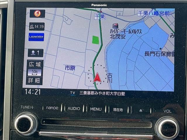 フォレスター X-ブレイク 純正8インチフルセグナビ/Bluetooth アイサイトセイフティプラス フロントカメラ サイドカメラ デジタルミラー パワーシート パワーバックドア LEDヘッドライト ステリモ 電格ミラー ETC(5枚目)