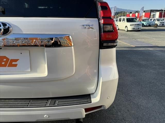 ランドクルーザープラド TX Lパッケージ 後期 7人 社外9インチナビ/Bluetooth サンルーフ Bカメラ ルーフレール クリソナ セーフティセンス LEDヘッド 革巻きステア パワーシート 快適温熱シート レーダークルーズ(46枚目)