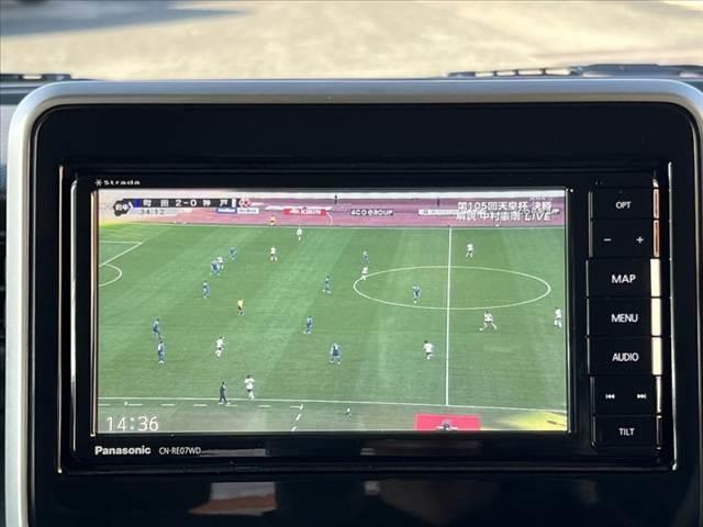 スペーシアギア ハイブリッドＸＺ　ターボ　禁煙　ツートン　社外フルセグナビ／Ｂｌｕｅｔｏｏｔｈ　両側電動スライドドア　セーフティサポート　ＬＥＤヘッド　革巻きステア　アームレスト　シートヒーター　スマートキー　Ｐスタート（3枚目）