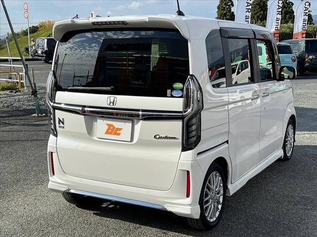 N-BOXカスタム 車検整備付 後期 ターボ ホンダセンシング 純正8インチナビ/フルセグ/DVD/BT 両電スラ スマートキー Bモニター ETC ステリモ パドルシフト シートヒーター シートリフター Aライト(13枚目)