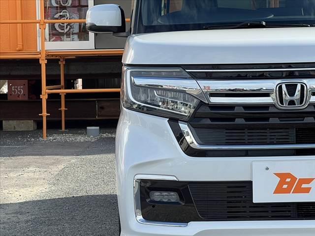 N-BOXカスタム 車検整備付 後期 ターボ ホンダセンシング 純正8インチナビ/フルセグ/DVD/BT 両電スラ スマートキー Bモニター ETC ステリモ パドルシフト シートヒーター シートリフター Aライト(43枚目)