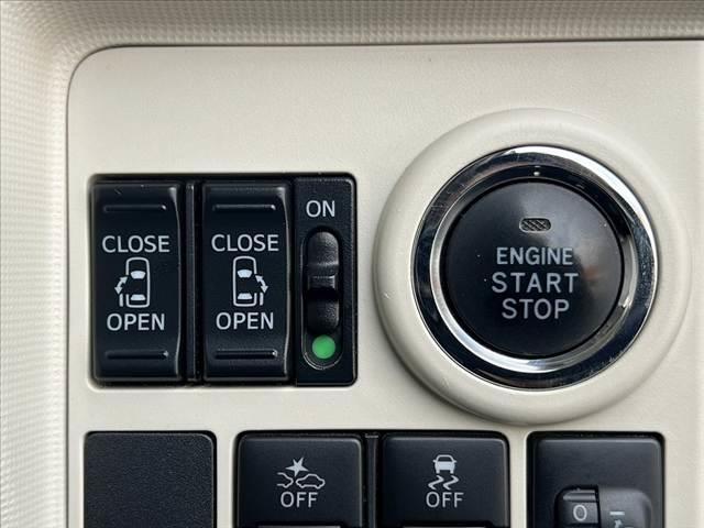 ムーヴキャンバス Xメイクアップリミテッド SAIII 後期 車検整備付 ツートン SA3 パノラマモニター 社外ナビ/フルセグ 両電スラ スマートキー×2 Pスタート ETC シートリフター Aストップ ステリモ レベライザー 横滑り防止機能(5枚目)