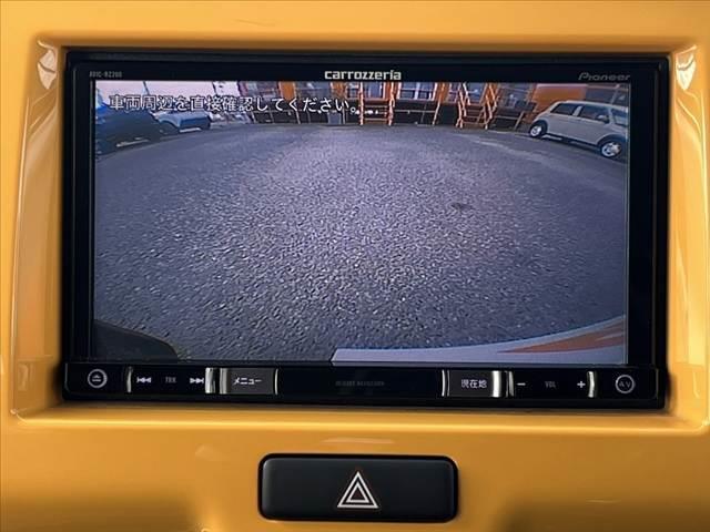 ハスラー 　後期　車検整備付　ツートン　社外ナビ　地デジ　デュアルカメラブレーキＳ　Ｂモニター　Ａストップ　ＨＩＤヘッドライト　Ａライト　スマートキー×２　Ｐスタート　シートヒーター　シートリフター　Ｐガラス（4枚目）