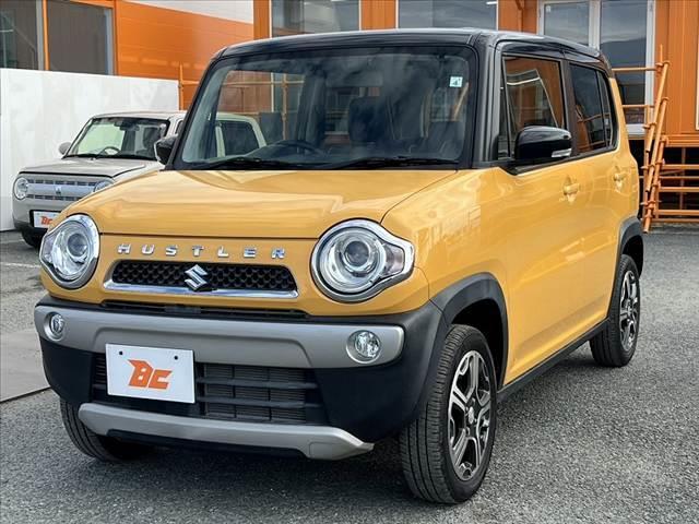 ハスラー 　後期　車検整備付　ツートン　社外ナビ　地デジ　デュアルカメラブレーキＳ　Ｂモニター　Ａストップ　ＨＩＤヘッドライト　Ａライト　スマートキー×２　Ｐスタート　シートヒーター　シートリフター　Ｐガラス（8枚目）