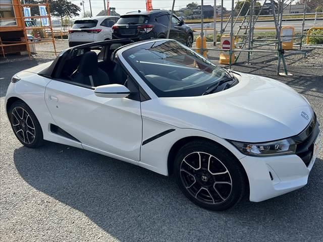 S660 α 後期 禁煙 クルコン Bモニター/センターディスプレイ LEDヘッドライト ETC 純正アルミ スマートキー シートヒーター 衝突軽減ブレーキ 誤発進抑制機能 横滑り防止 ハーフレザーシート マット(18枚目)