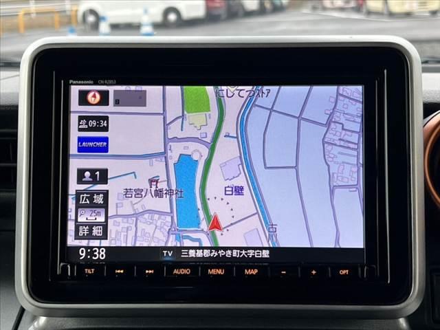 スペーシアギア ハイブリッドＸＺ　ターボ　禁煙　純正８型ナビ　全方位カメラ　両側電スラ　フルセグ　Ｂｌｕｅｔｏｏｔｈ　セーフティーサポート　クルコン　追突軽減ブレーキ　ＬＤＡ　横滑り防止　コーナーセンサー　前席シートヒーター　スマートキー×２（6枚目）