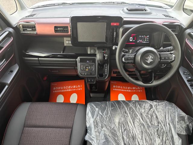 スペーシアカスタム ハイブリッドＸＳターボ　届出済未使用車　スズキセーフティサポート　プッシュスタート　ハーフレザーシート　シートヒーター　両側パワスラ　ＬＥＤヘッド／フォグ／シーケンシャルターンランプ　純正１５インチＡＷ　電格ウインカーミラー（6枚目）