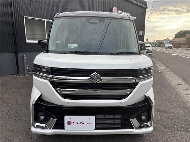 スペーシアカスタム ハイブリッドＸＳターボ　届出済未使用車　スズキセーフティサポート　プッシュスタート　ハーフレザーシート　シートヒーター　両側パワスラ　ＬＥＤヘッド／フォグ／シーケンシャルターンランプ　純正１５インチＡＷ　電格ウインカーミラー（9枚目）