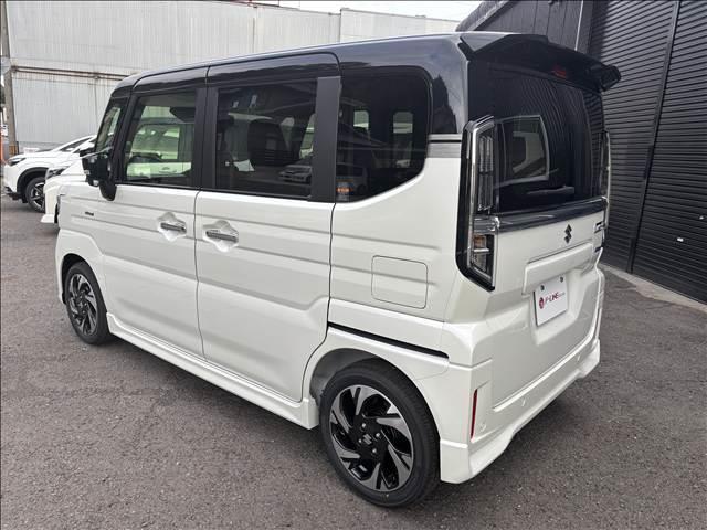 スペーシアカスタム ハイブリッドＸＳターボ　届出済未使用車　スズキセーフティサポート　プッシュスタート　ハーフレザーシート　シートヒーター　両側パワスラ　ＬＥＤヘッド／フォグ／シーケンシャルターンランプ　純正１５インチＡＷ　電格ウインカーミラー（13枚目）