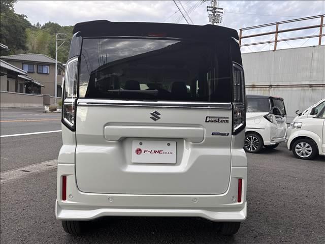スペーシアカスタム ハイブリッドＸＳターボ　届出済未使用車　スズキセーフティサポート　プッシュスタート　ハーフレザーシート　シートヒーター　両側パワスラ　ＬＥＤヘッド／フォグ／シーケンシャルターンランプ　純正１５インチＡＷ　電格ウインカーミラー（14枚目）