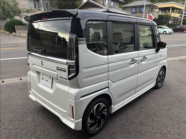 スペーシアカスタム ハイブリッドＸＳターボ　届出済未使用車　スズキセーフティサポート　プッシュスタート　ハーフレザーシート　シートヒーター　両側パワスラ　ＬＥＤヘッド／フォグ／シーケンシャルターンランプ　純正１５インチＡＷ　電格ウインカーミラー（15枚目）