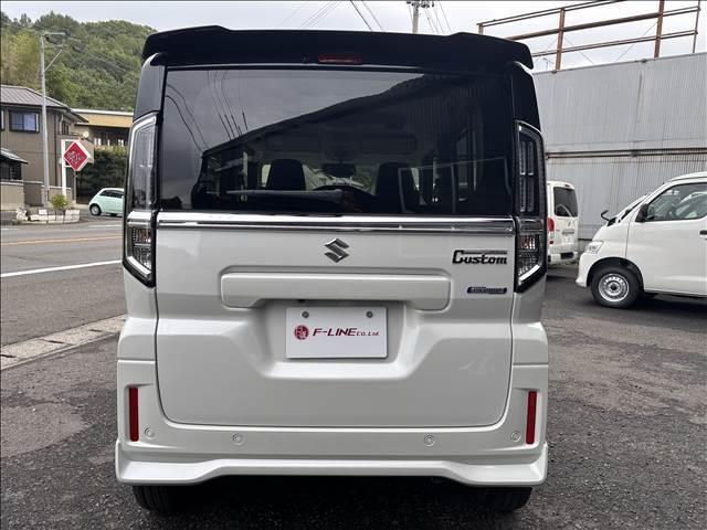 スペーシアカスタム ハイブリッドXSターボ 届出済未使用車 メーカー9インチメモリーナビ 全方位モニター スズキセーフティサポート ハーフレザーシート シートヒーター 両側パワスラ LEDヘッド/フォグ/シーケンシャルターンランプ(15枚目)