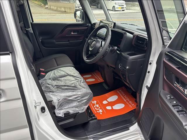 スペーシアカスタム ハイブリッドXSターボ 届出済未使用車 メーカー9インチメモリーナビ 全方位モニター スズキセーフティサポート ハーフレザーシート シートヒーター 両側パワスラ LEDヘッド/フォグ/シーケンシャルターンランプ(22枚目)