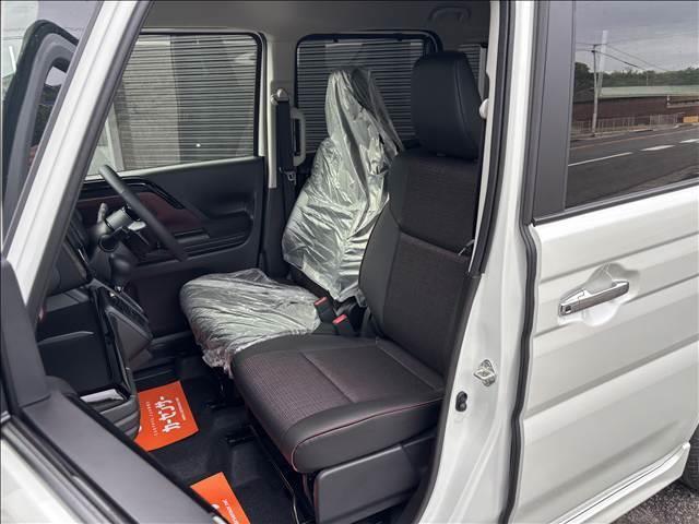 スペーシアカスタム ハイブリッドXSターボ 届出済未使用車 メーカー9インチメモリーナビ 全方位モニター スズキセーフティサポート ハーフレザーシート シートヒーター 両側パワスラ LEDヘッド/フォグ/シーケンシャルターンランプ(43枚目)