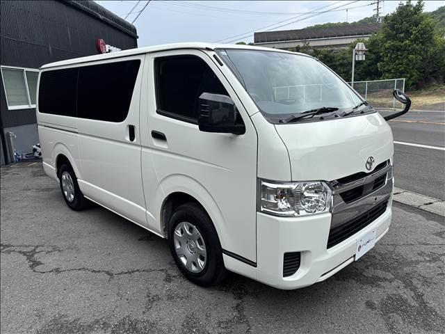 ハイエースバン ロングDX GLパッケージ カロッツェリア9インチDA パノラミックビューモニター リヤクーラー シートカバー 両側スライドドア LEDヘッドランプ キーレス 純正ドラレコ 電動格納ミラー ETC(8枚目)