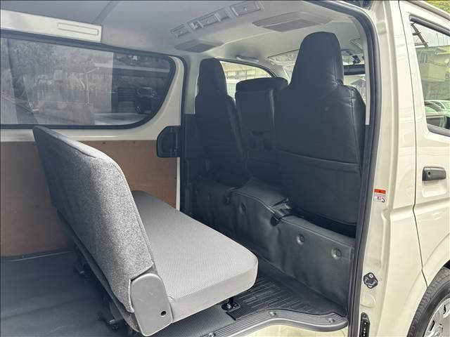 ハイエースバン ロングDX GLパッケージ カロッツェリア9インチDA パノラミックビューモニター リヤクーラー シートカバー 両側スライドドア LEDヘッドランプ キーレス 純正ドラレコ 電動格納ミラー ETC(44枚目)