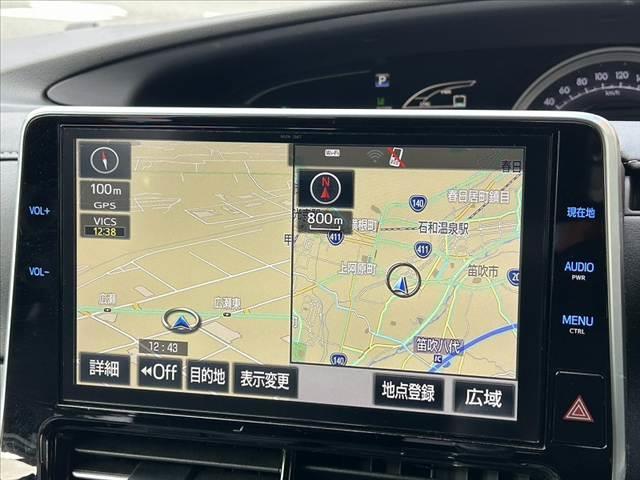 エスティマハイブリッド アエラス　後期　４ＷＤ　ムーンルーフ　１０型ナビ　ＦＤモニター　セーフティセンスＣ　クルコン　両電スラ　スマートキー　フルセグ　Ｂカメラ　純１７インチＡＷ　Ｐシート　コーナーセンサー　横滑り防止　ＡＣ１００Ｖ（24枚目）