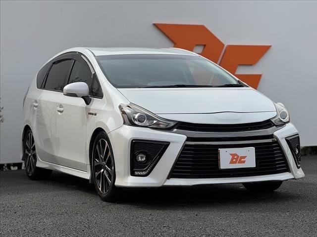 プリウスアルファ Ｓツーリングセレクション・Ｇ’ｓ　禁煙車　後期　９インチナビ　ＦＤモニター　フルセグ　バックカメラ　ＬＥＤヘッド　オートライト　スマートキー　ＥＴＣ　ステリモ　純１８インチＡＷ　ダウンサス　合皮コンビシート　シートリフター　７人乗（8枚目）