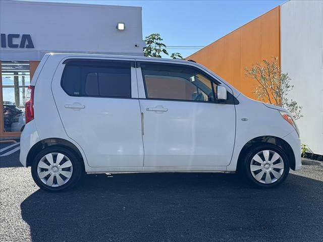 ワゴンR FX 車検整備付 オーディオ オートエアコン アイドリングストップ リモコンキー レベライザー 電格ミラー バニティミラー アームレスト シートアンダーボックス マットバイザー リアワイパー ISOーFIX(12枚目)