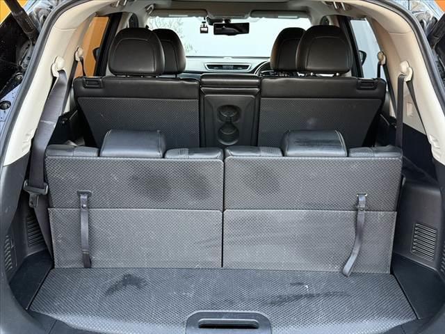 エクストレイル 20X エマージェンシーブレーキパッケージ 禁煙車 4WD ガラスルーフ OPナビ アラビュー パワーバックドア LEDヘッド ルーフレール フルセグ 革巻ステ シートヒーター Aストップ 純17インチAW スマートキー ETC ステリモ オートライト(19枚目)