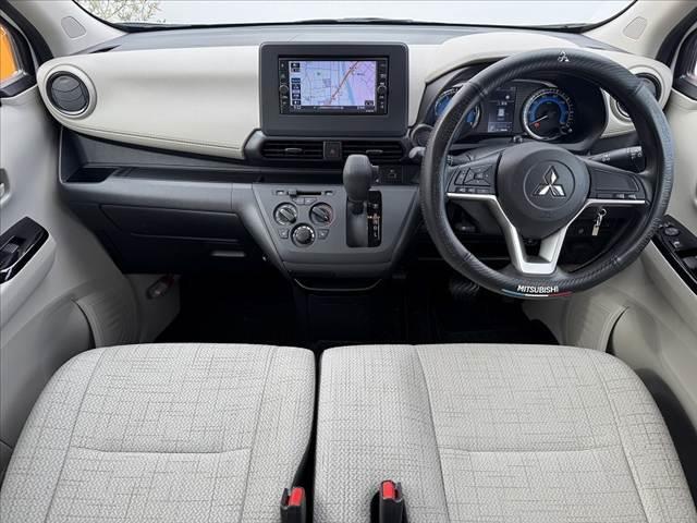 ｅＫワゴン Ｍ　禁煙車　純ナビ　Ｂカメラ　フルセグ　ＢＴ　ＥＴＣ　ドラレコ　ＵＳＢ　ｅアシスト　前後ソナー　サイドエアバック　ＡＢＳ　Ａライト　電格ミラー　シートヒーター　リアヒーターダクト　ファブリックシート（2枚目）