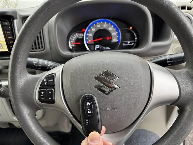 エブリイワゴン 　禁煙車　車検整備付　中期　セーフティサポート　パワスラ　Ｒパーキングセンサー　プッシュスタート　ナビ　Ｂカメラ　フルセグ　ＥＴＣ　ステリモ　ＢＴ　リアスポイラー　ＨＩＤヘッド　フォグ（3枚目）