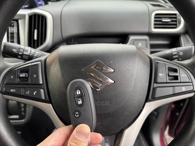 ソリオ ハイブリッドＭＸ　禁煙車　車検整備付　後期　セーフティサポート　電スラ　ナビ　Ｂカメラ　レーダークルーズコントロール　Ａストップ　ＥＴＣ　ドラレコ　シートヒーター　ステアリングスイッチ　ＳＲＳエアバッグ　アームレスト（3枚目）